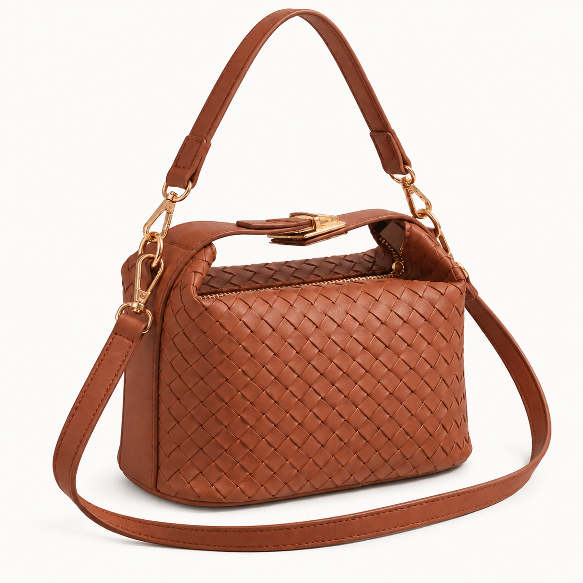 The Marlow Woven Satchel alternate view 2