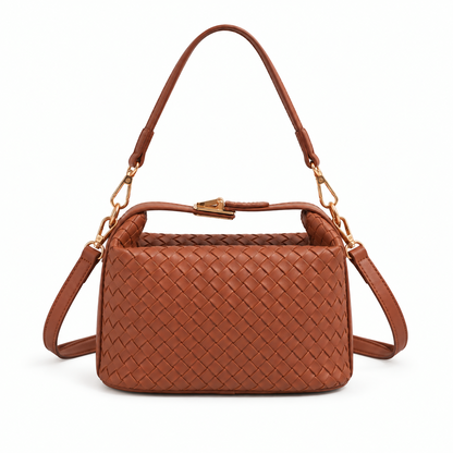 The Marlow Woven Satchel — rear
